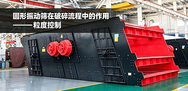 圆形振动筛在破碎流程中实现粒度控制作业
